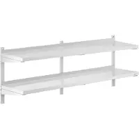 Royal Catering Expondo Étagère murale - 2 tablettes - 40 x 160 cm