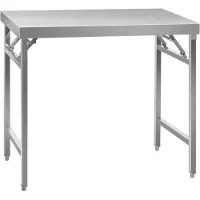 Royal Catering Table ronde en inox - ECO - 60 x 100 cm - 200 kg - pliable - RCAT-100/60KE