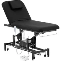 Physa Table de massage électrique - 2 moteurs - 200 W - 187 x 70 x 68 - 90 cm - 200 kg - Noir