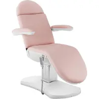 Physa Fauteuil esthétique - 4 moteurs - 350 W - 190 x 55 x 67 - 87 cm - 150 kg - Rose / Blanc PORDENONE POWDER PINK