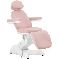 Physa Fauteuil esthétique - 4 moteurs - 350 W - 187 x 57 x 65 - 91 cm - 150 kg - Rose / Blanc ACIREALE POWDER PINK