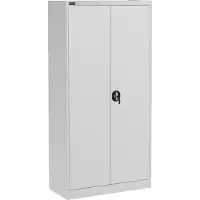 Fromm & Starck Armoire métallique - 180 cm - 4 étagères - Gris STAR_MCAB_29