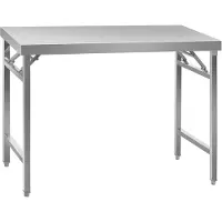 Royal Catering Table de travail en inox - ECO - 70 x 120 cm - 215 kg - pliable -
