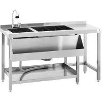Royal Catering Station cocktail - avec bac à glace et porte-bouteilles - RCBT-01