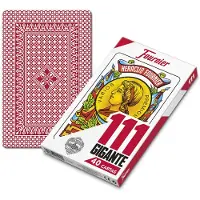 Fournier Letter Deck Nº 111 Giant 40 Cards Board Game Spanish Version 122x190 Mm Rouge Enfants
