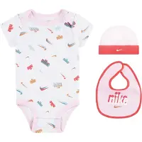 Nike Kids Short Sleeve Body 3 Units Blanc,Rose 6-12 Months Enfants