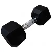 Softee Hex Dumbbell 17.5kg Argenté