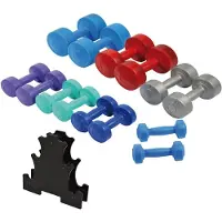 Sporti France Ensemble d'haltères 1/2/3kg Sporti France argenté argenté Taille unique