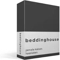 Beddinghouse Drap-Housse Beddinghouse Anthracite (Percal)-80 x 200 cm