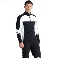 Dare 2b Speed Core Half Zip Long Sleeve T-shirt Blanc,Noir M Homme