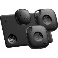 Tile Mate Essentials Pack 2024, Universel, Localisateur, Noir, Résistant à l'eau, 106 m, Life360