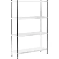 Royal Catering Étagère inox - 120 x 40 x 180 cm - - 200 kg