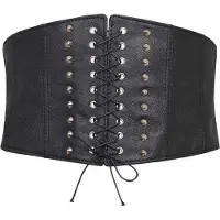 Jawbreaker Ceinture Rockabilly de - Ceinture Simili-Cuir - pour Femme - noir - Taille Standard