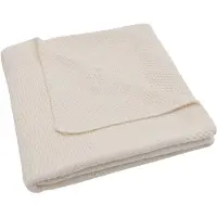 Jollein Couverture Berceau 75x100 Cm Cosy Knit Ivoire & Velvet -