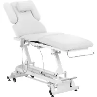 Physa Table de massage électrique - 3 moteurs - 300 W - 185 x 67 x 62 - 84 cm - 200 kg - Blanc NANTES WHITE_PH
