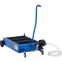 MSW Bac de vidange d'huile mobile - 65 l - Pompe manuelle