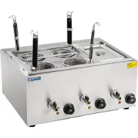 Royal Catering Cuiseur à pâtes - 4 paniers - Bac GN 1/3