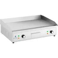 Royal Catering Plancha électrique professionnelle - 727 x 420 mm - - Surface Lisse - 4,400 W
