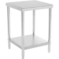 Royal Catering Table de travail inox - PREMIUM - 60 x 60 cm - 250 kg - RCAT-60/60-NW