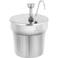 Royal Catering Distributeur de sauce - Acier inoxydable - 6,6 l -