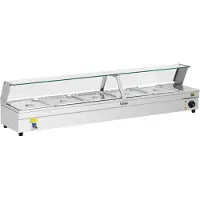 Usorteret Bain-marie - 5 x GN - 1/2 - Avec robinet de vidange