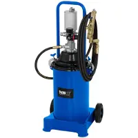 MSW Pompe à graisse pneumatique - 12 litres - Mobile - Pression de 300 à 400 bars