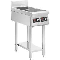 Usorteret Cuisinière à induction sur pieds - 2 x 20 cm - 10 niveaux - minuterie - RCIK-3500IC2.1