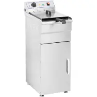 Royal Catering Friteuse électrique Expondo - 16 l - 6000 W - 400 V - Meuble bas - Robinet de vidange -