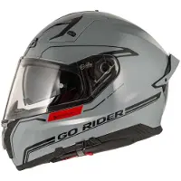 Nzi Go Rider Stream Solid Full Face Helmet Gris 2XL