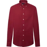 Hackett Dyed Oxford Long Sleeve Shirt Rouge 2XL Homme