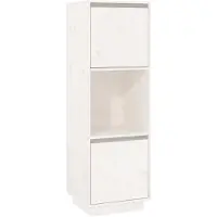 vidaXL Highboard blanc 38x35x117 cm pin massif