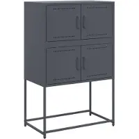 vidaXL Sideboard Anthracite 68,5x38,5x107 cm Acier