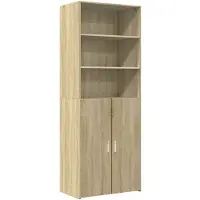 vidaXL Highboard chêne Sonoma 70x42,5x185 cm Matériau dérivé du bois