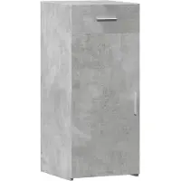 vidaXL Sideboard gris béton 40x42,5x93 cm Bois composite