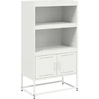 vidaXL Highboard blanc 68,5x38,5x123,5 cm acier