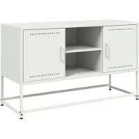 vidaXL Highboard jaune moutarde 100,5x39x107 cm acier