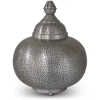 Safaary Lampe à poser orientale Dalila Nickel Gold Ø 33 x 40cm
