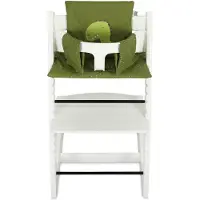 Trixie coussin imperméable pour chaise haute - Tripp Trapp Mr. Dino vert