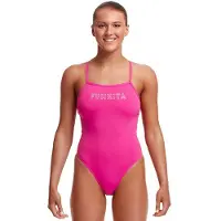 Funkita Tie Me Tight Swimsuit Rose AUS 8 Femme