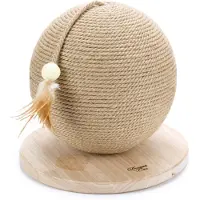 Designed By Lotte Globe Balty Cats Scratcher Beige 30 x 30 x 27 cm