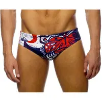 Turbo Maori Flags Swimming Brief Rouge 5XL Homme