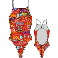 Turbo Barcelona Lights Swimsuit Orange 3XL Femme