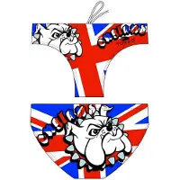 Turbo England Bulldog Swimming Brief Blanc L Homme