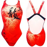 Turbo Maillot de bain 1 pièce femme Chinese Dragon