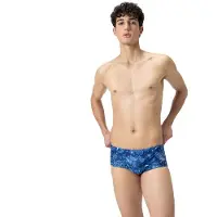 Speedo 13.5cm Club Training Allover Swimming Brief Bleu UK 28 Homme