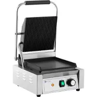 Royal Catering Machine à panini - Rainurée + Lisse - - 1,800 W RCPKG-1800-M