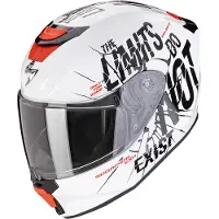 Scorpion Exo-JNR Air Boum casque enfant, blanc/noir, Y/L (52/53)