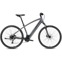 Bh Atom Cross Bh1e 700c Acera 2022 Electric Bike Argenté S / 500Wh