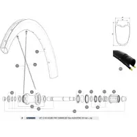 Mavic Rayons Arrière Droits Cosmic Pro Carbon Ust Disc 650b 12 Unités