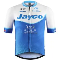 Giant Jayco Alula Pro Replica Short Sleeve Jersey Bleu XL Homme